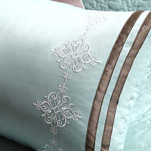 Madison Park Cozy Comforter Set King Blue 9 Piece D669907