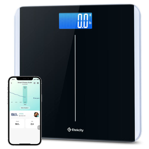 Etekcity Smart Digital Bathroom Scale for Body Weight and BMI, Black