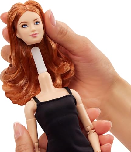 Barbie Basics Model 04 Collector Doll with Red Curly Hair and Black Mini Dress O916
