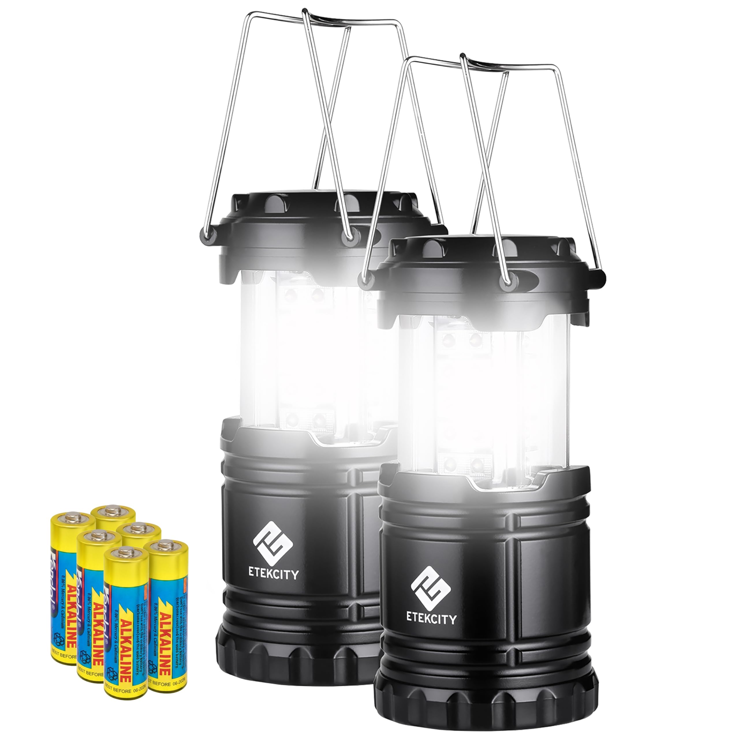 Etekcity LED Camping Lanterns, Battery Operated, 2 Pack