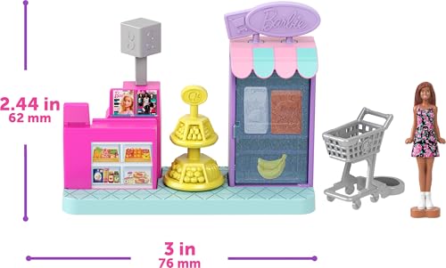 Barbie Mini Land DreamHouse & 3 Playsets with 4 Dolls, Furniture & Accessories U616029