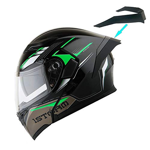 1Storm HB89 Modular Full Face Helmet Flip Up Dual Visor Z122535
