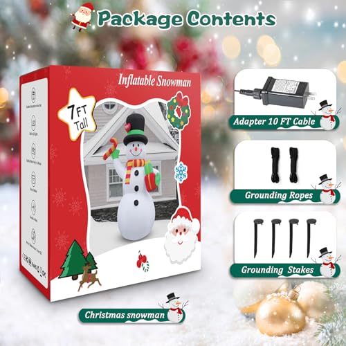 10 FT Inflatable Santa Claus with LED Lights for Outdoor Christmas Decor L40414