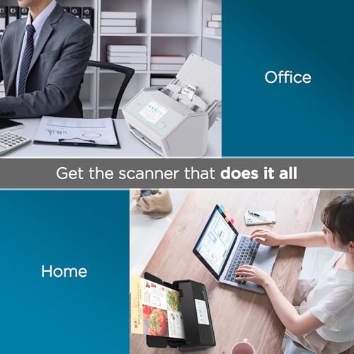 ScanSnap iX2500 Wireless and USB Document Scanner with Touchscreen, 100 Page ADF, White P500137