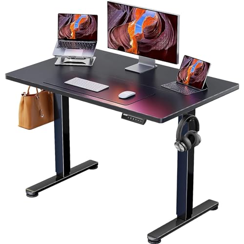 ErGear Height Adjustable Electric Standing Desk 48 x 24 Inches, Walnut S608