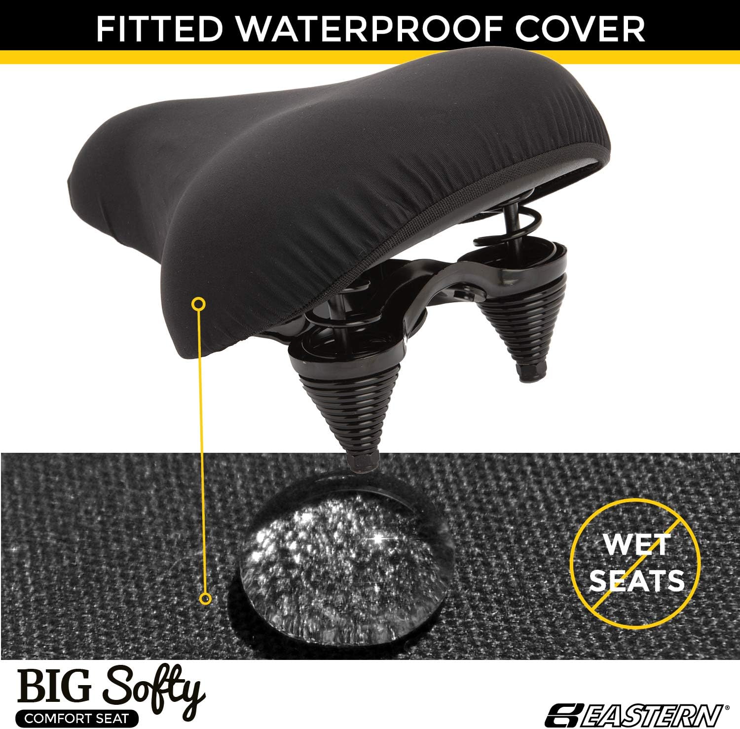 Big Soft Cushion Bike Seat for Seniors Indoor Spin Stationary Exercise Bikes O78650
