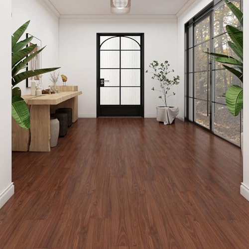 ATOPOSE Peel and Stick Vinyl Flooring 36pcs 6"×36" Wood Effect Waterproof D74600
