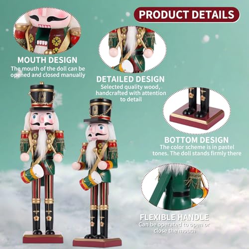 11.8 Inch Wooden Nutcracker Christmas Decor T403
