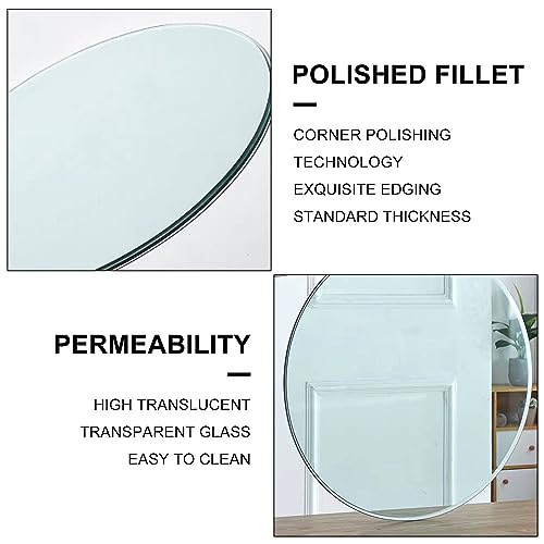 60" Round Tempered Glass Table Top for Dining or Patio Z694227