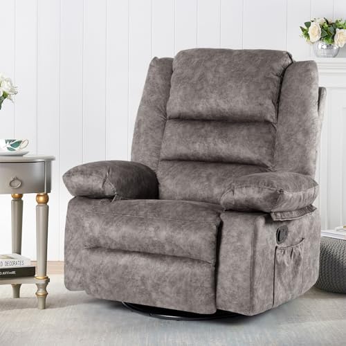 Massage Recliner Chair with Heat, 360 Degree Swivel, Ergonomic Lounge Sofa G549