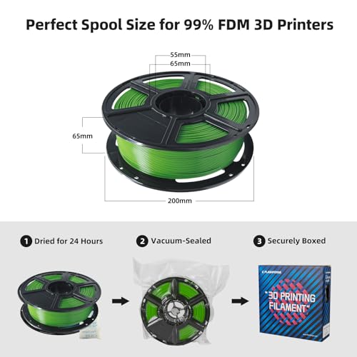 FLASHFORGE PLA Filament 1.75mm Burnt Titanium, Color Changeable 3D Printer Filament 1kg T433110