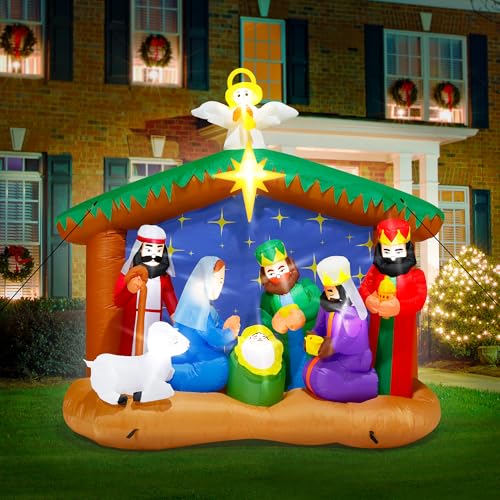 16FT Christmas Inflatable Snowman with LED Lights Outdoor Yard Decor N561071