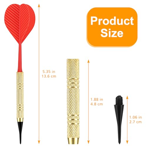 Accmor 12 Pcs Soft Tip Darts Set with 100 Replacement Tips G384735