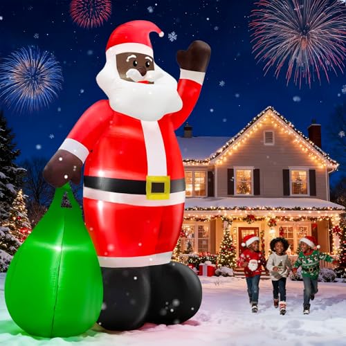 14 Ft Giant Christmas Inflatable Santa Claus with Gift Bag Outdoor Decor P199