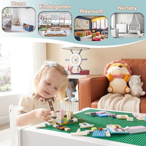 Kids Table and 2 Chair Set with Storage Drawer, White & Grey L956600