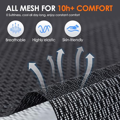 GABRYLLY Ergonomic Mesh Office Chair White Desk Chair with Flip-Up Armrest and Adjustable Headrest M402