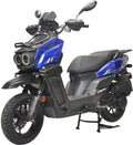 HHH Tank 150 Moped Gas Scooter 150cc Automatic Adult Bike, 12 inch Aluminum Wheels, White H60677