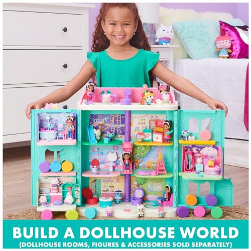 Gabby’s Dollhouse Purrfect Dollhouse with 15 Pieces, Kids Toys for Ages 3 and up Y434538