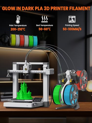 PLA 3D Printer Filament 1.75mm, 8 Spools, 2kg, Multi-Color B3949