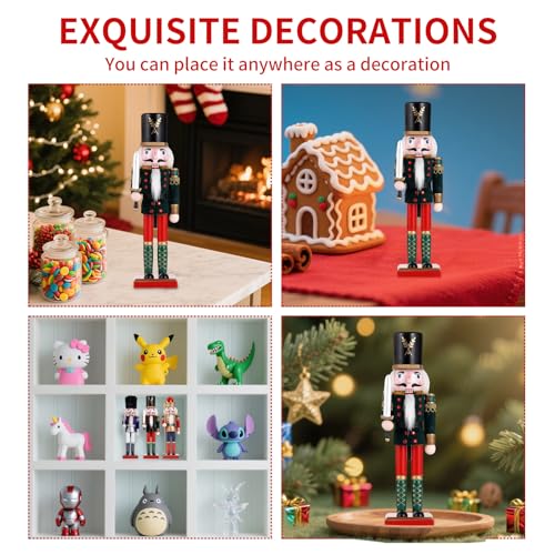 11.8 Inch Wooden Nutcracker Christmas Decor T403