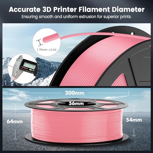 SUNLU 4kg PLA 3D Printer Filament Bundle, 1.75mm, 4 Black Spools V387