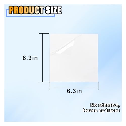 Car Windshield Sticker Decals with Squeegee, 6.3x6.3 Inch, 6 Sheets I336