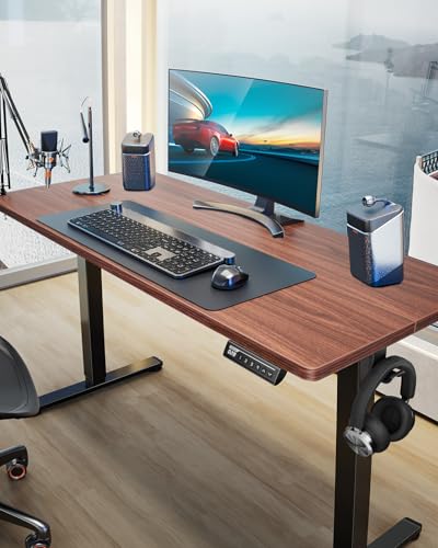 ErGear Height Adjustable Electric Standing Desk 48 x 24 Inches, Walnut S608