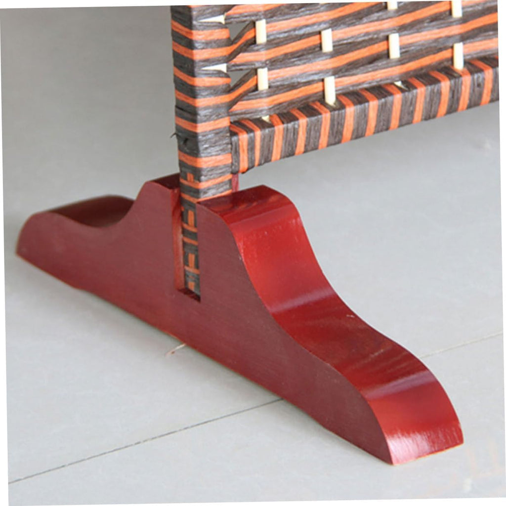 Amosfun 2pcs Screen Divider Stand Base Wooden Support Feet L603