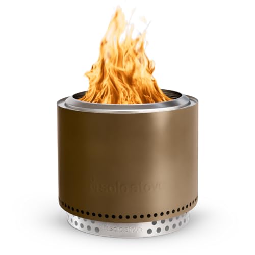 Solo Stove Bonfire 2.0 with Stand, 19.5 Inch Smokeless Fire Pit with Removable Ash Pan - Portable Outdoor Fire Pit - Stainless Steel Wood Burning Fireplace, Ideal for 4-6 People, 21.75 lbs