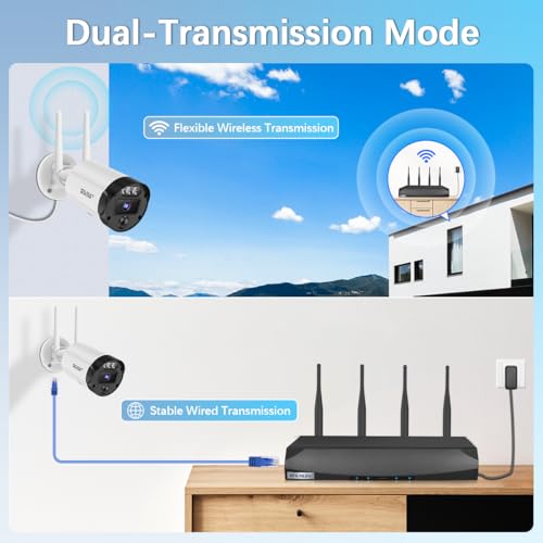 5MP Outdoor Wireless Security Camera System with Night Vision I837239