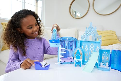 Mattel Disney Princess Storytime Stackers Elsa Ice Palace Dollhouse with Doll & 8 Pieces S8121