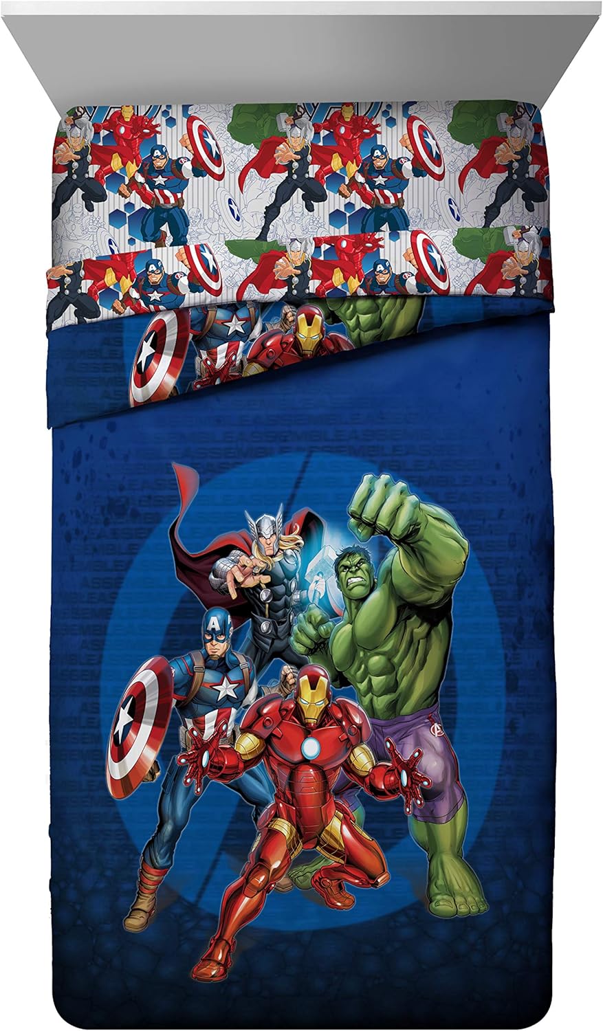 Jay Franco Marvel Avengers Blue Twin Bed Set G43281
