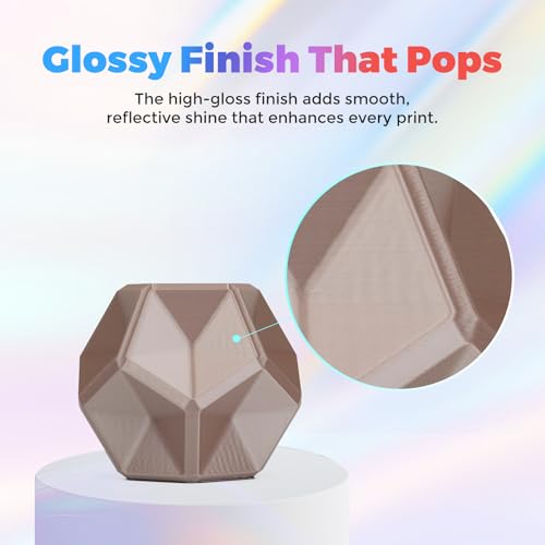 FLASHFORGE Silk PLA Filament 1.75mm, 1kg Spool V8381