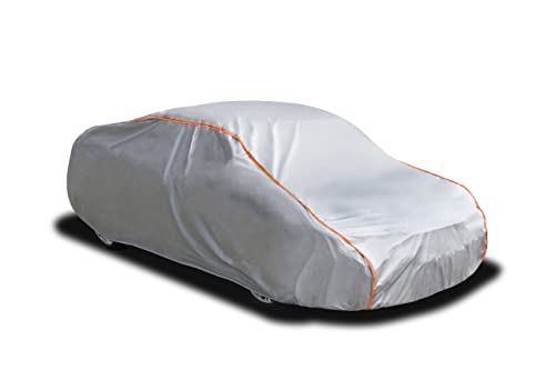 9 Layers Waterproof Car Snow Cover (Gift Windshield Cover) Outdoor Car Cover for Automobiles All Weather Full Exterior Covers Fit Camaro Mustang Honda Accord Chrysler Sebring Fit 186"~194"
