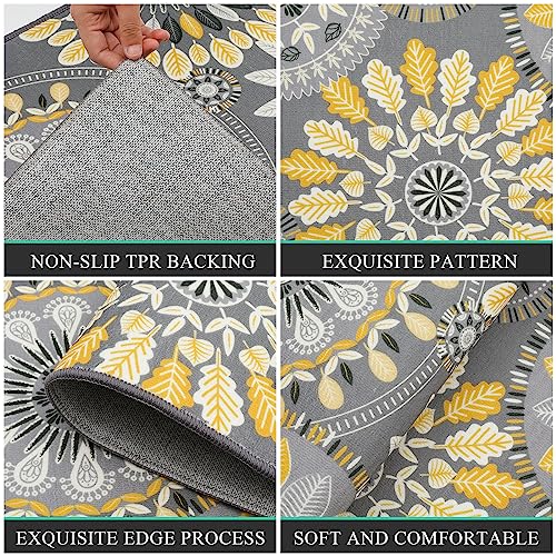 Bsmathom Farmhouse Kitchen Rugs Sets of 3, Non Slip Washable W113