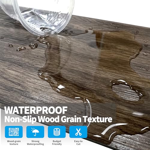 ATOPOSE Peel and Stick Vinyl Flooring 36pcs 6"×36" Wood Effect Waterproof D74600