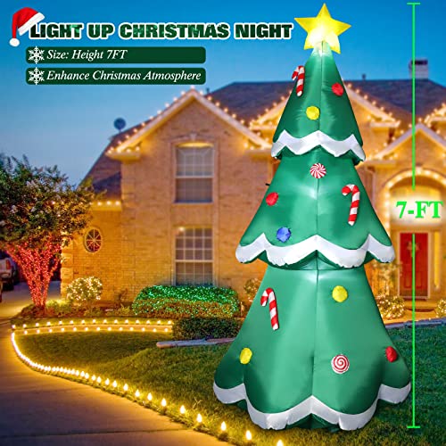 10 FT Inflatable Santa Claus with LED Lights for Outdoor Christmas Decor L40414