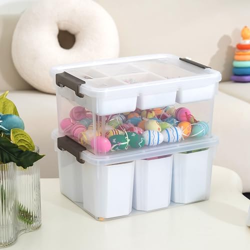 Citylife 17 QT Plastic Storage Box with Removable Tray A71310