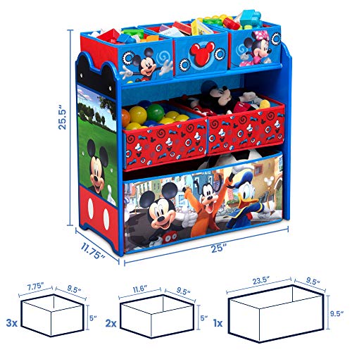 Delta Children Disney Minnie Mouse 6 Bin Toy Organizer S757944