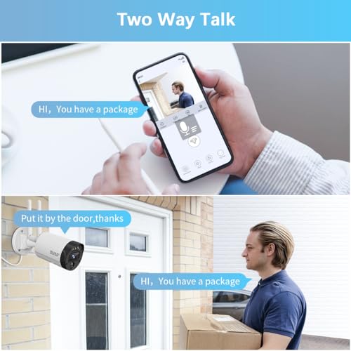 5MP Outdoor Wireless Security Camera System with Night Vision I837239