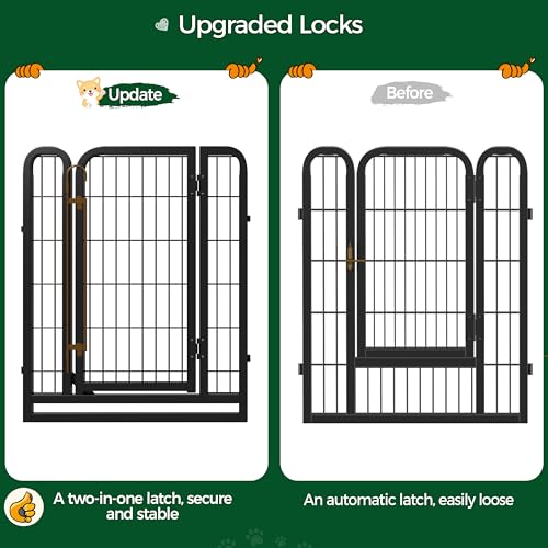 Yaheetech Dog Playpen Outdoor 40 Inch 8 Panels Metal Pet Fence I4784
