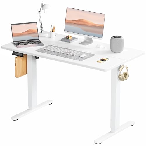 Adjustable Height Electric Standing Desk 55x24 Inch Black W5266