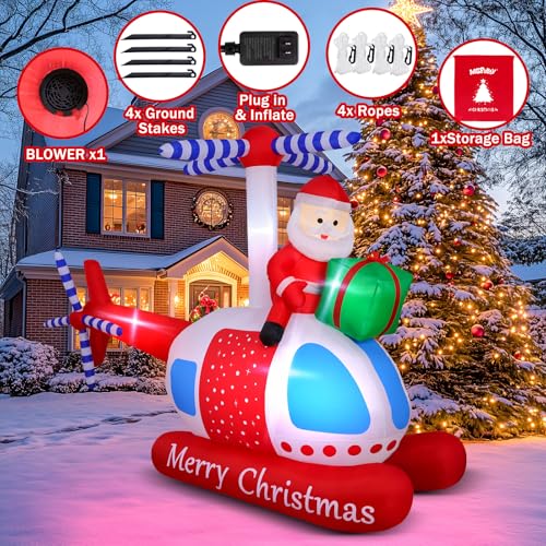 14 FT Christmas Inflatables Santa Claus Outdoor Decoration with LED Lights T4407