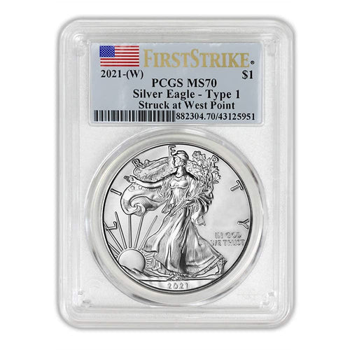 1 oz Silver American Eagle Coin MS-70 PCGS E83444