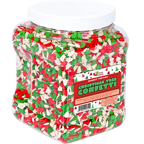 Snowflake Confetti Sprinkles - 1.2 Pounds - Blue & White Jimmies for Baking A6962
