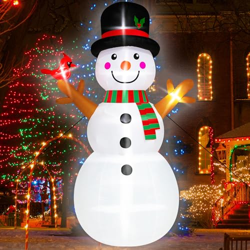 16FT Christmas Inflatable Snowman with LED Lights Outdoor Yard Decor N561071
