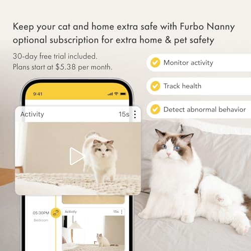 Furbo Mini Pet Camera with 2-Way Audio and Phone App N269659