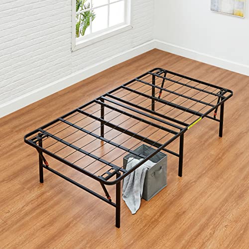 Amazon Basics Foldable Metal Bed Frame with Storage, Full Size, Black A770