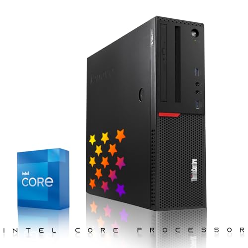 Lenovo Desktop PC Gaming Bundle Intel Core i7 16GB RAM 512GB SSD 24-inch Monitor RX 550 RGB Keyboard Mouse WiFi Win 10 Pro (Renewed) C21240