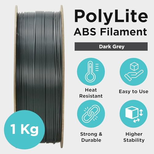Polymaker PolyLite ABS Filament 1.75mm Black, 1kg F638424